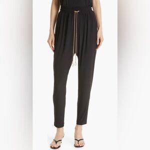 EUC Ramy Brook Aimee Chain Drawstring Pants in Black size L